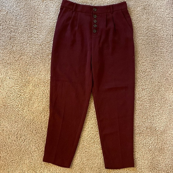 Anthropologie Sasha Button-Fly Tapered Trousers - Picture 5 of 7